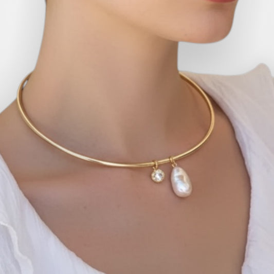 Zircon Choker Necklace