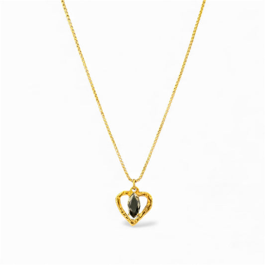 Simel Heart Charm Necklace Handmade