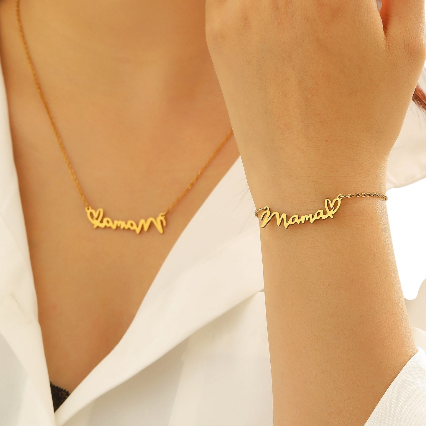 Mama Heart Bracelet