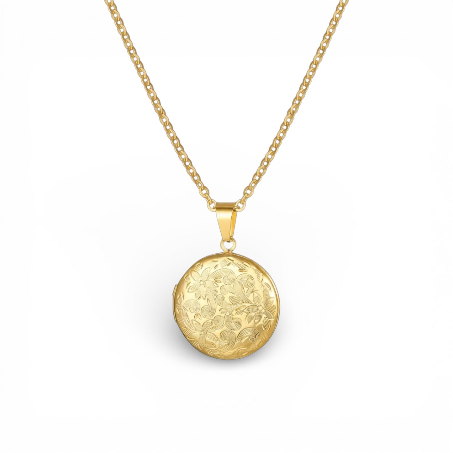 Round Locket Necklace