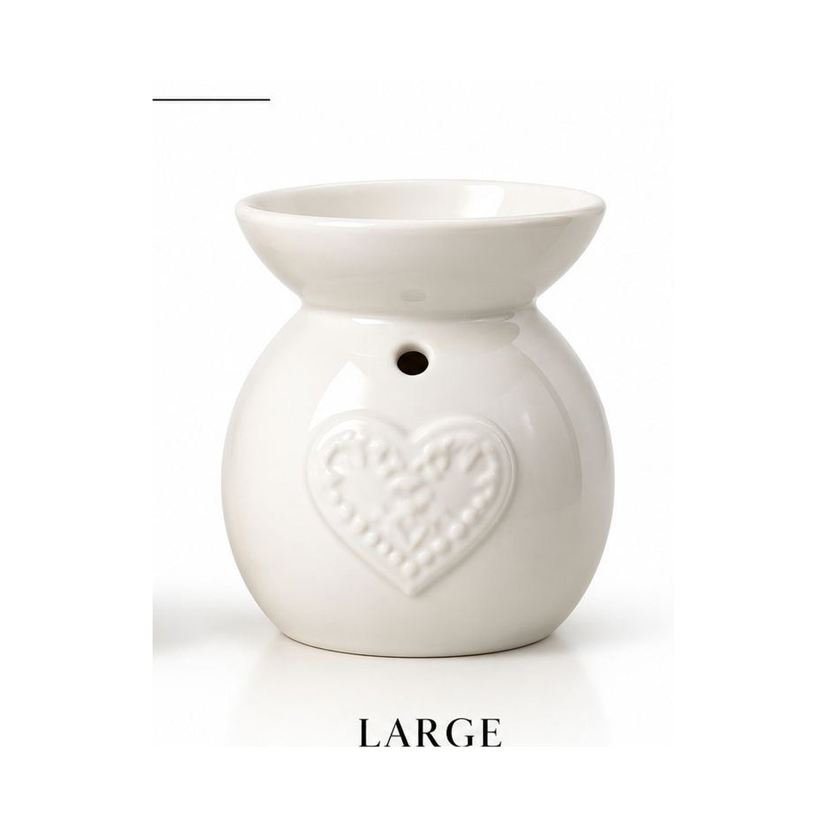 Feunoir Ivory Heart large wax melt burner