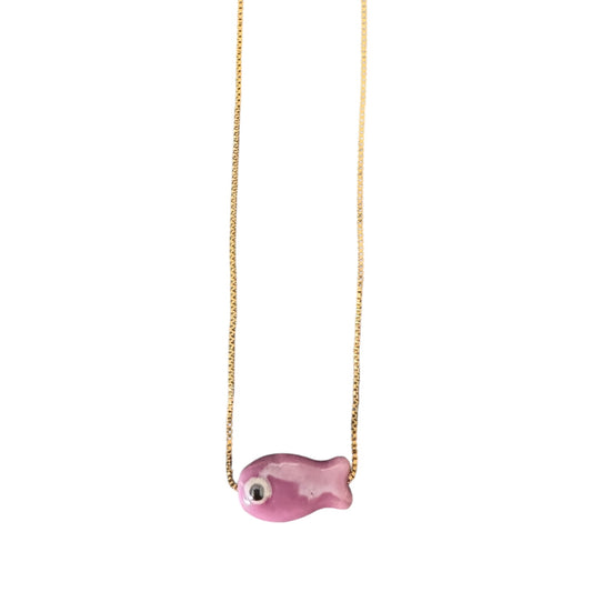 Clay Fish Handmade Necklace