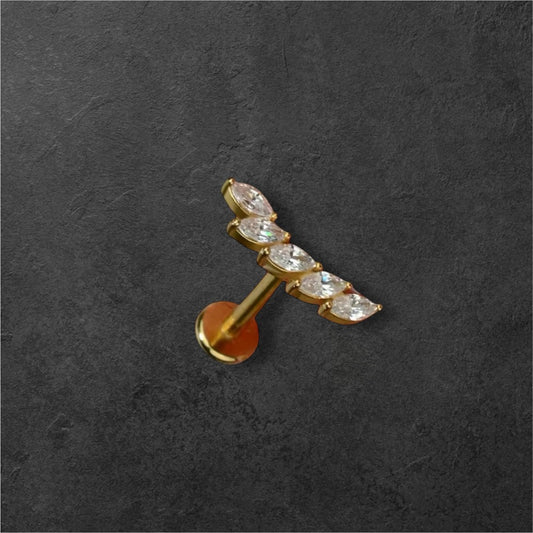 Leave Stud Earring (1 pc)