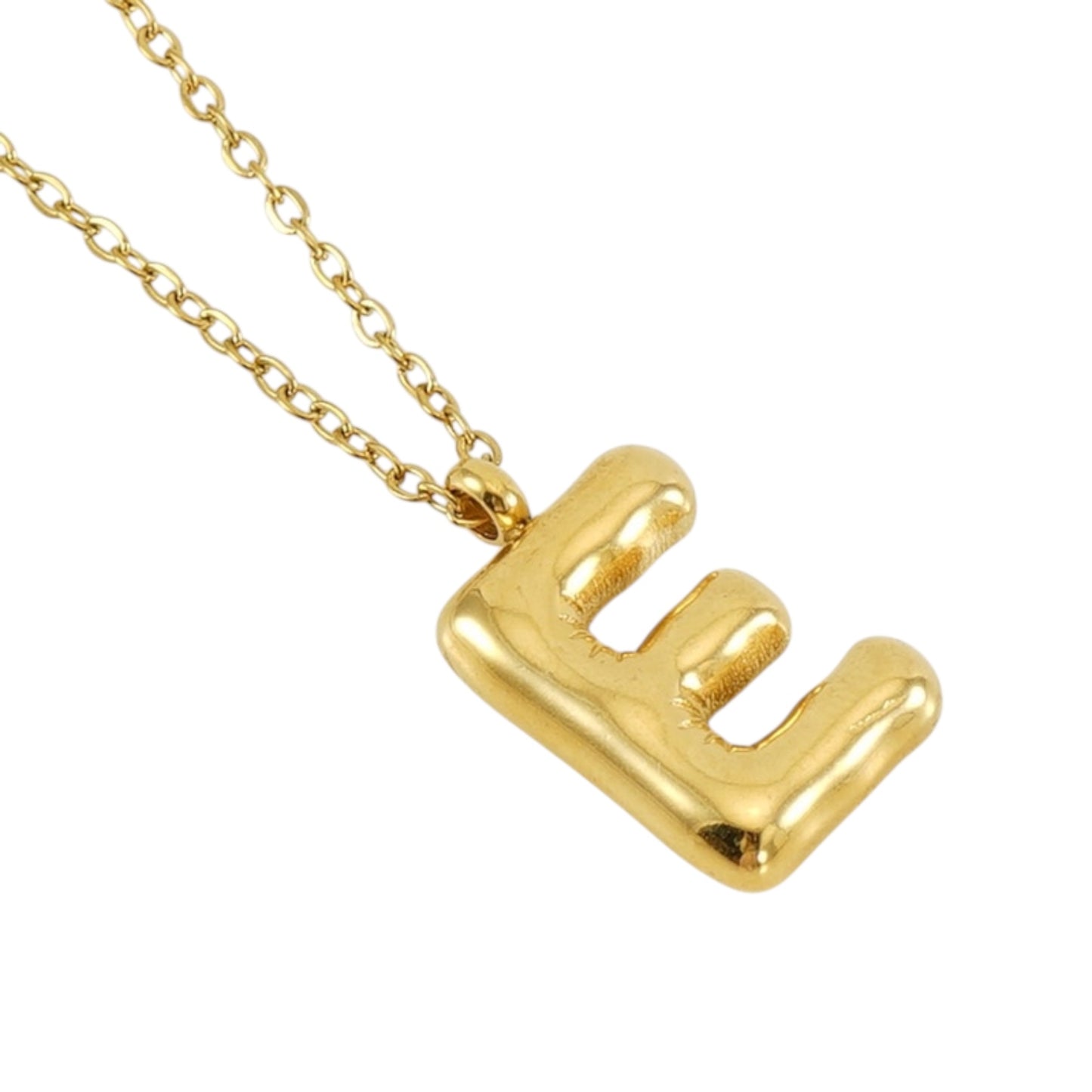 Bubble Zirconia Letters Necklace