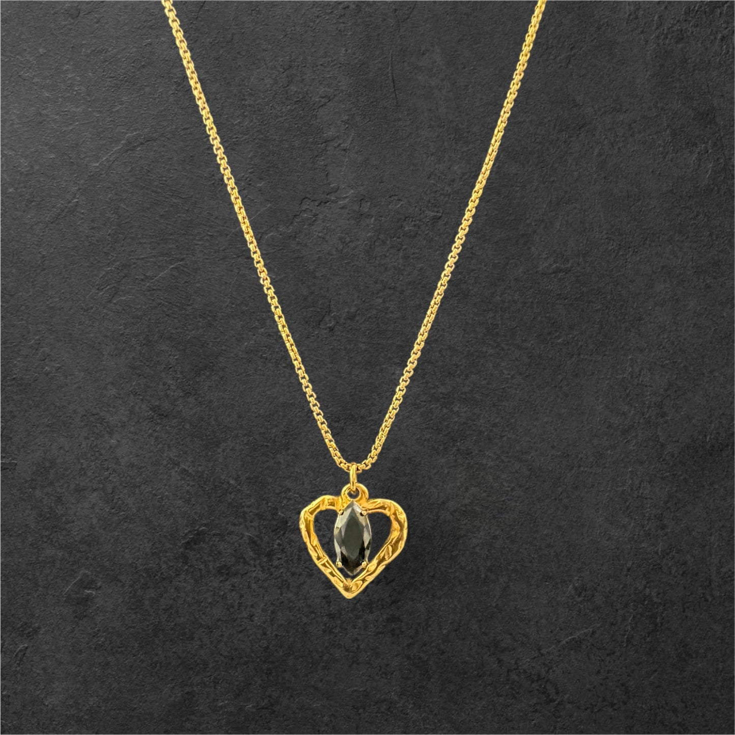 Simel Heart Charm Necklace Handmade