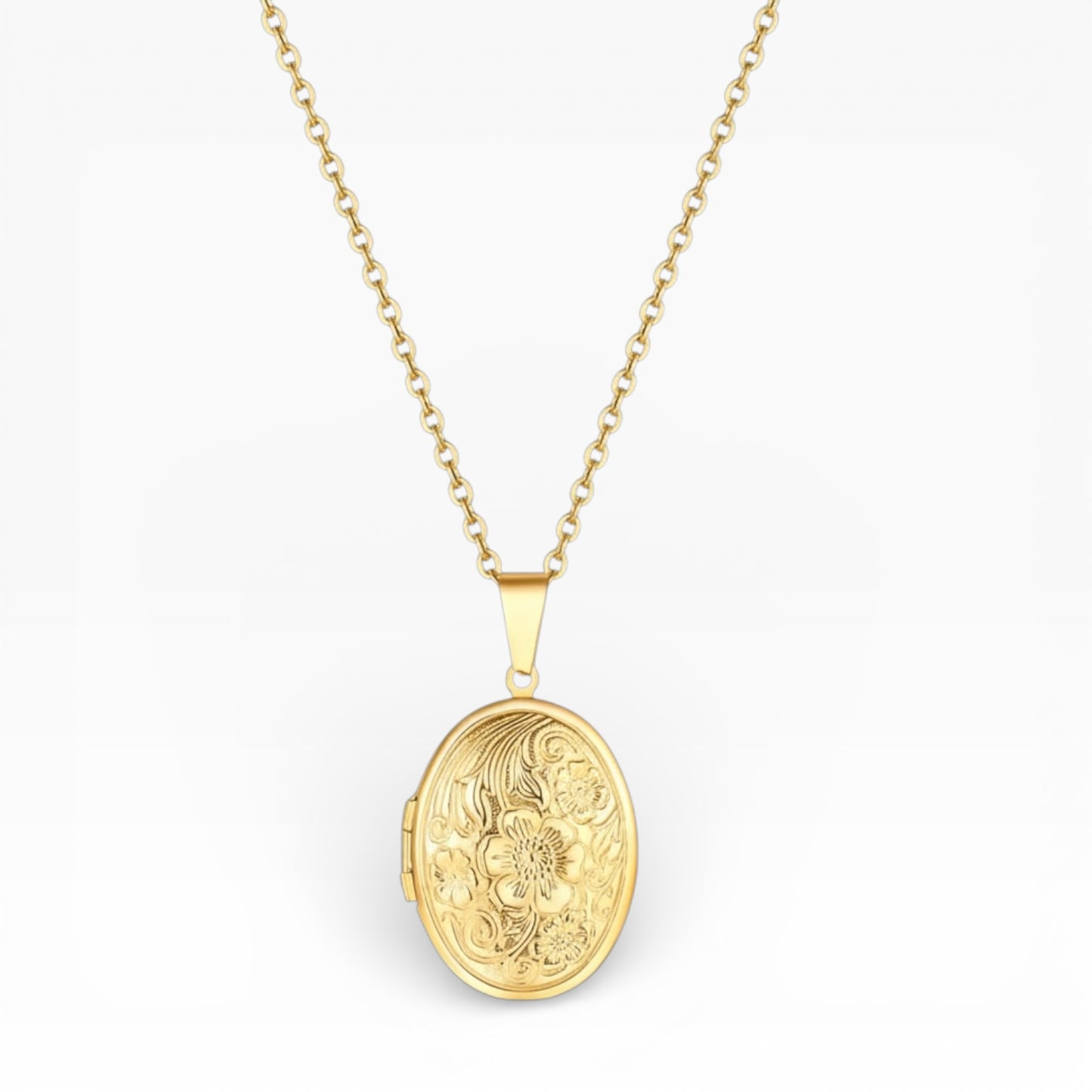 Oval Locket Necklace