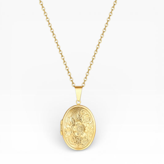 Oval Locket Necklace