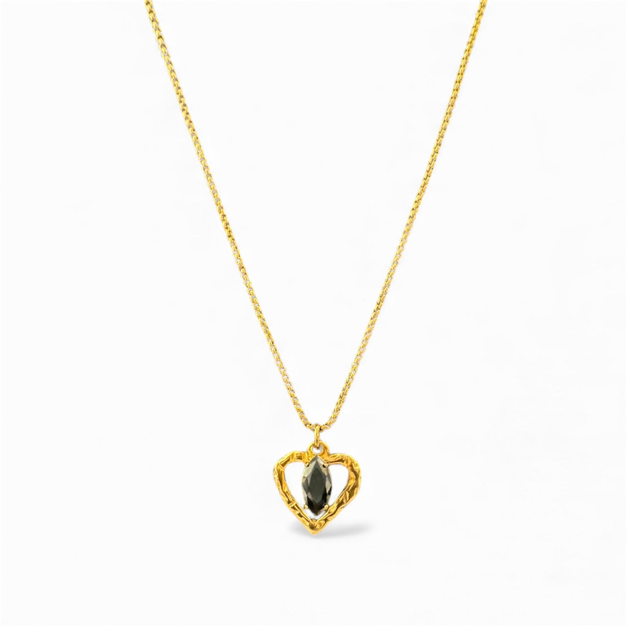 Simel Heart Charm Necklace Handmade
