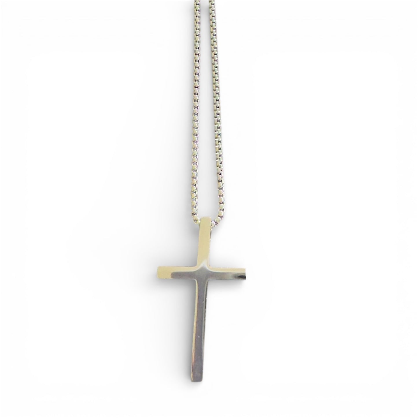 M Cross Chain Necklace