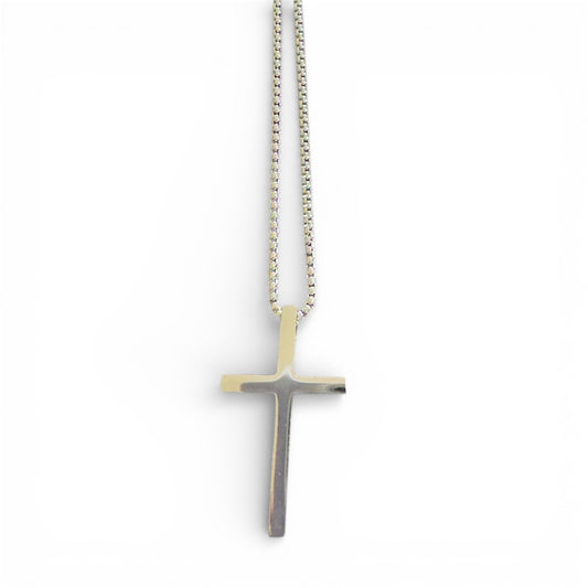 M Cross Chain Necklace