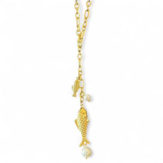 Ocean Fish Charm Necklace