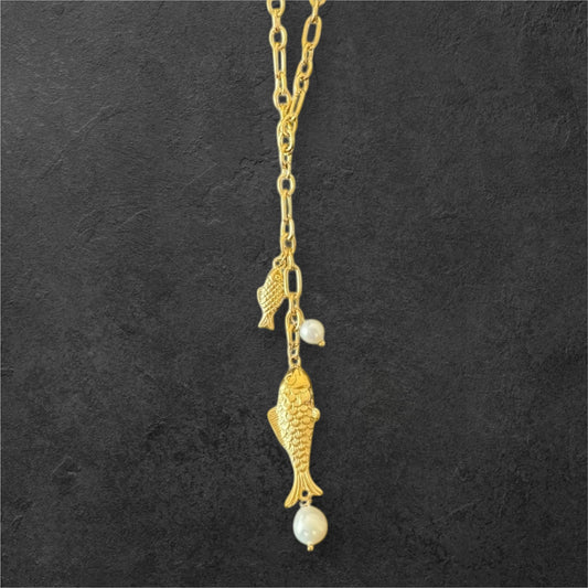 Ocean Fish Charm Necklace