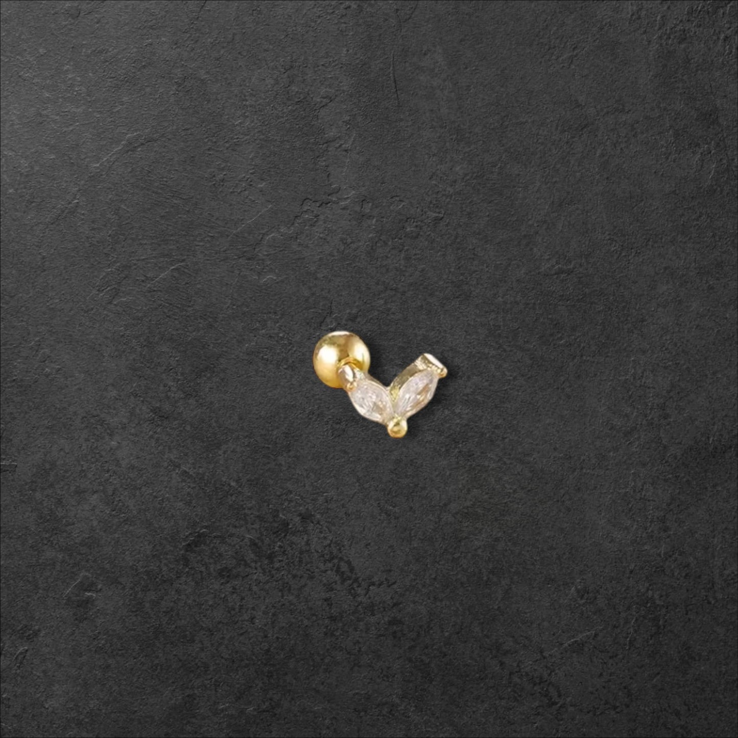 Duoleave Stud Earring (1 pc)