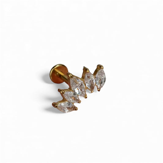 Crown 2 Stud Earring (1 pc)