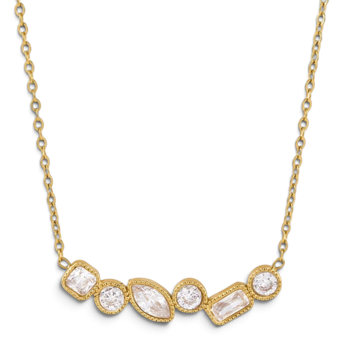 Evania Mixed-Cut Necklace