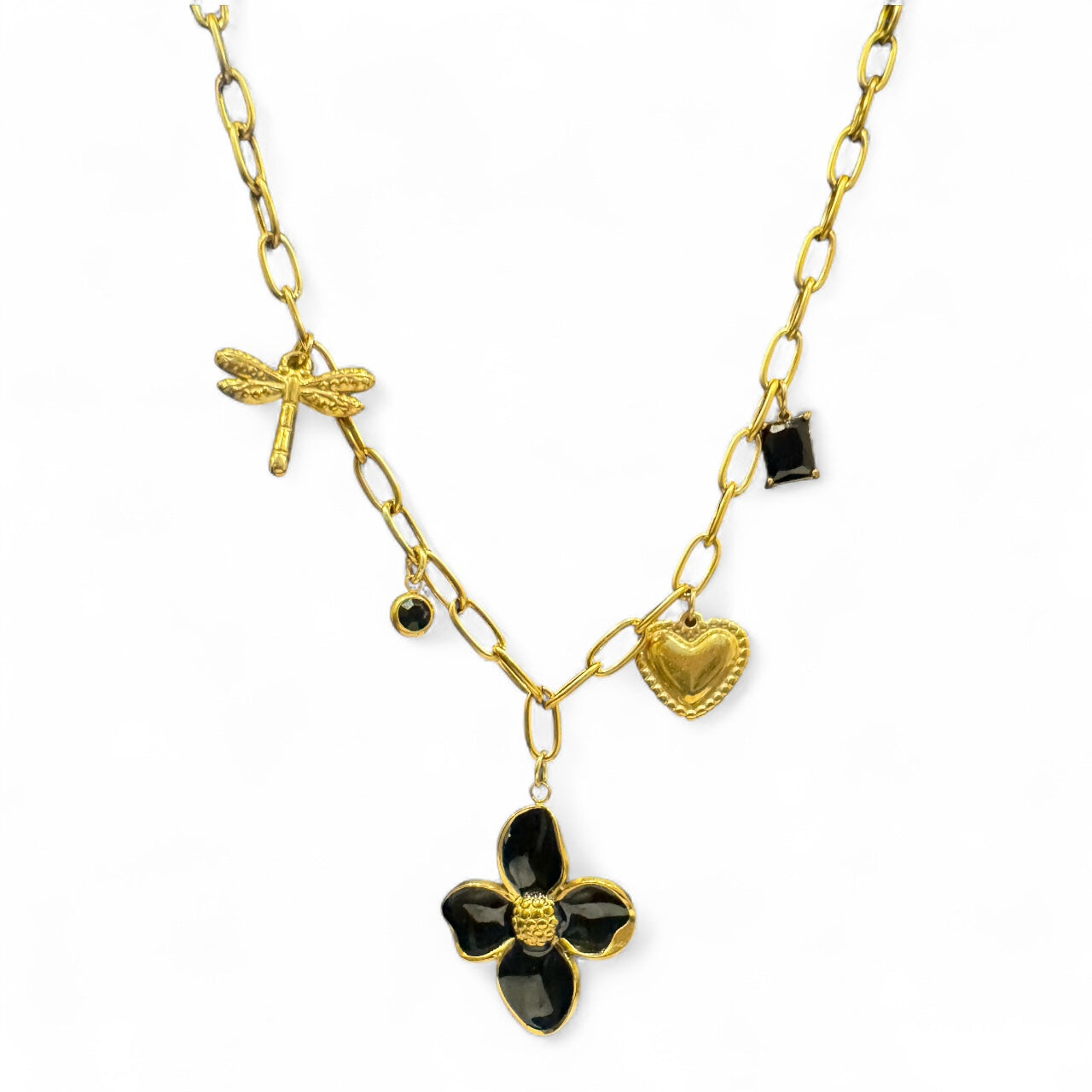 Midnight Charm Necklace Handmade