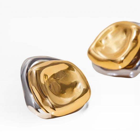 Buttons Double Earrings