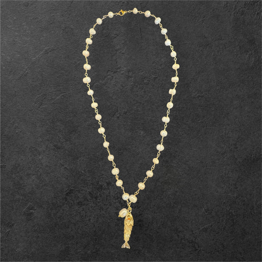 Aurora Fish Pearl Necklace