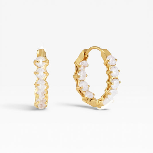 Aurelia Zircon Hoop Earrings