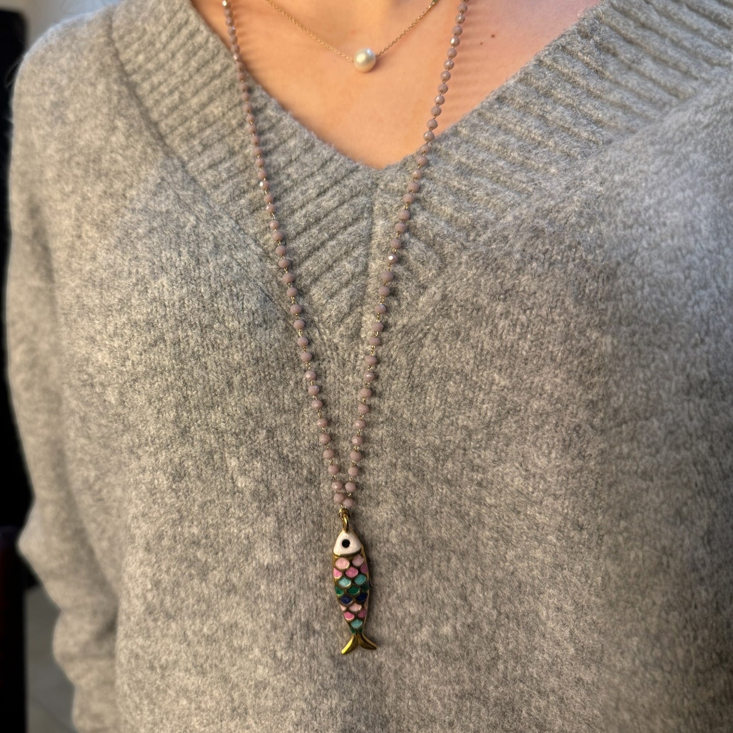 Beads Fish Handmade Necklace
