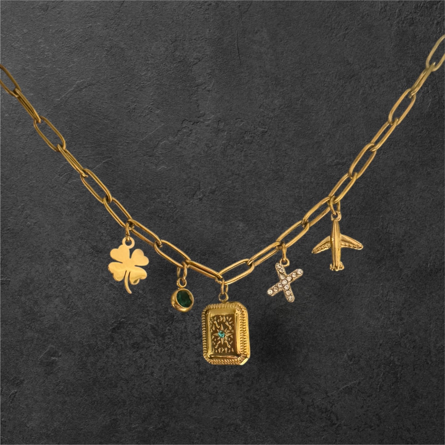 Five Charm Necklace - Customized