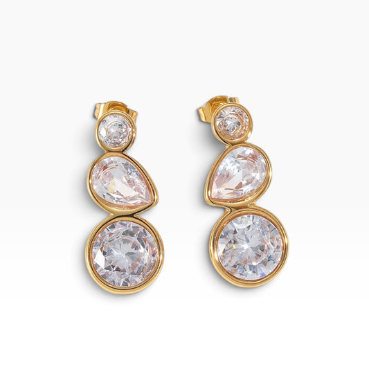 Solene Trio Drop Earrings