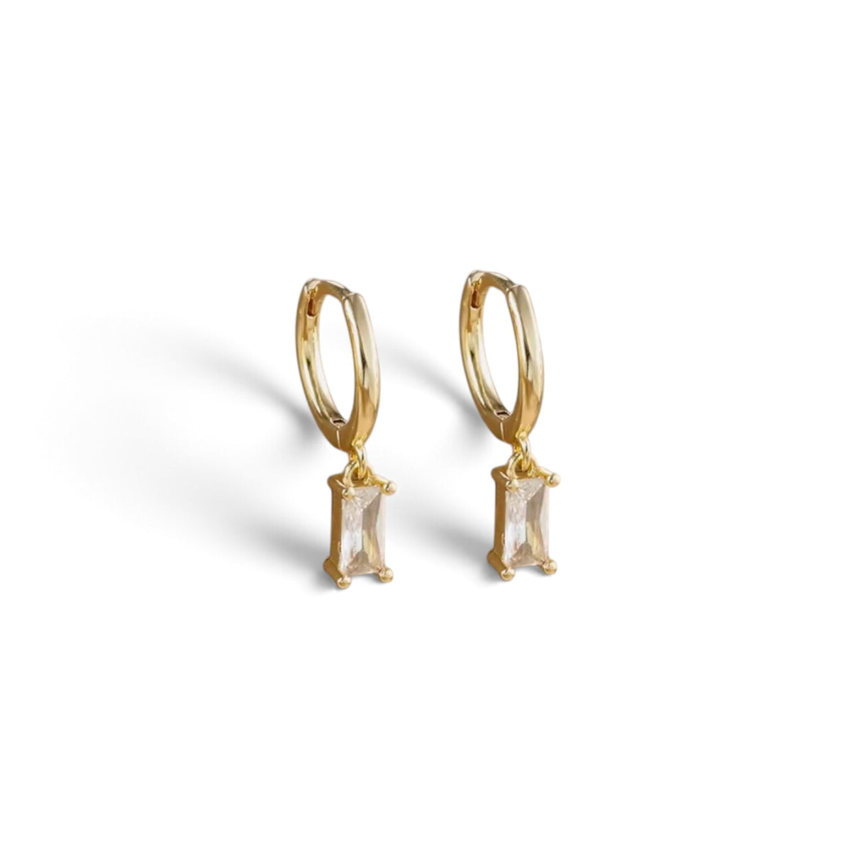 Elara Drop Hoop Earrings