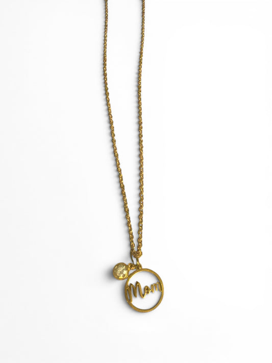 Mom Charm. Necklace