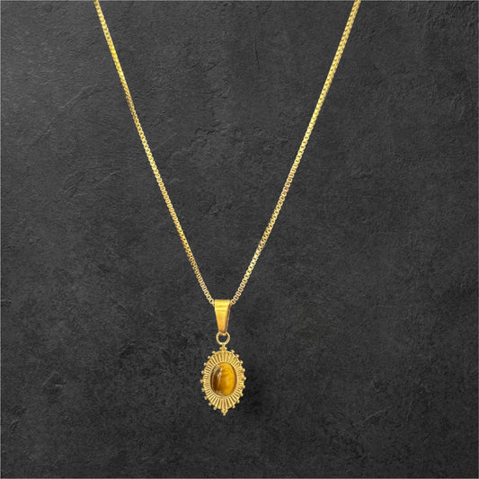 Cateye Charm Necklace Handmade